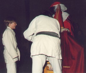 Griet Van Lancker, op bezoek bij Sinterklaas